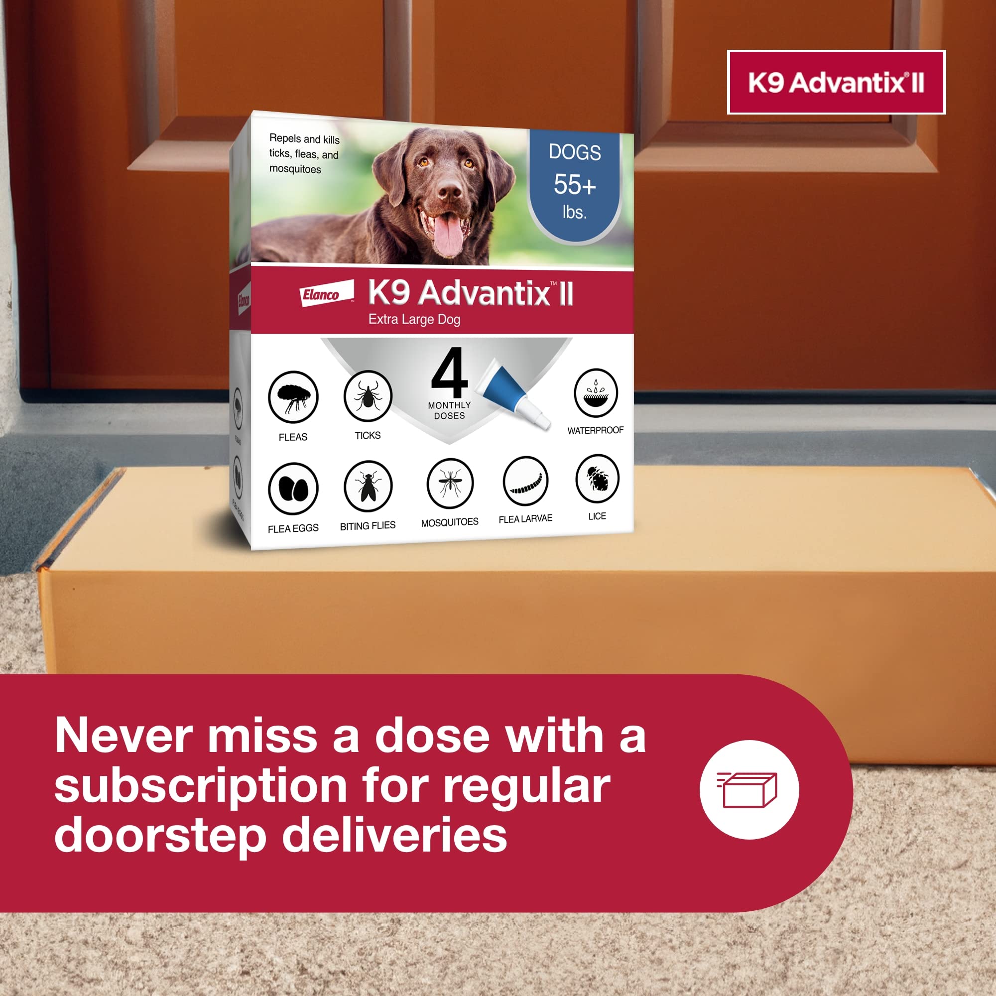 K9 Advantix II XL: uso mensual fácil para perros grandes.