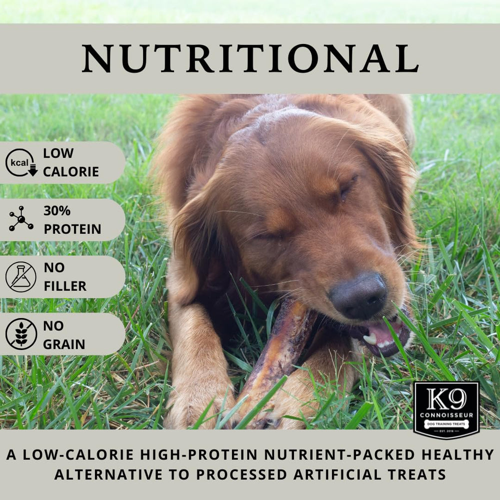 K9 Connoisseur hueso de médula grande, sabor natural para masticación prolongada.