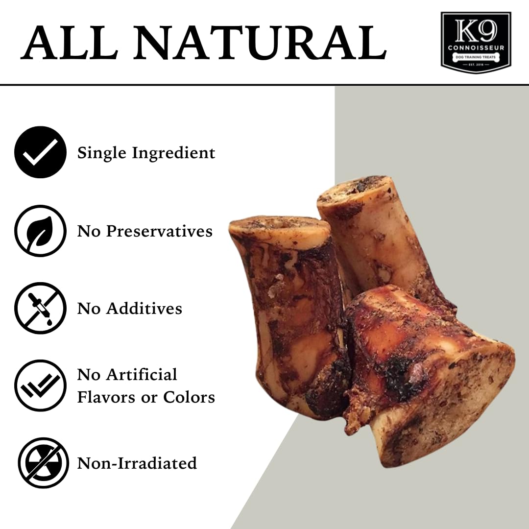 Primer plano del tuétano K9 Connoisseur, textura natural para saborear
