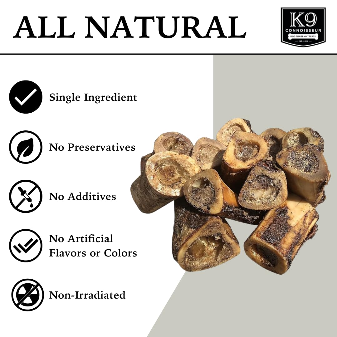 Hueso de res tuétano ideal para perros pequeños y medianos con K9 Connoisseur.