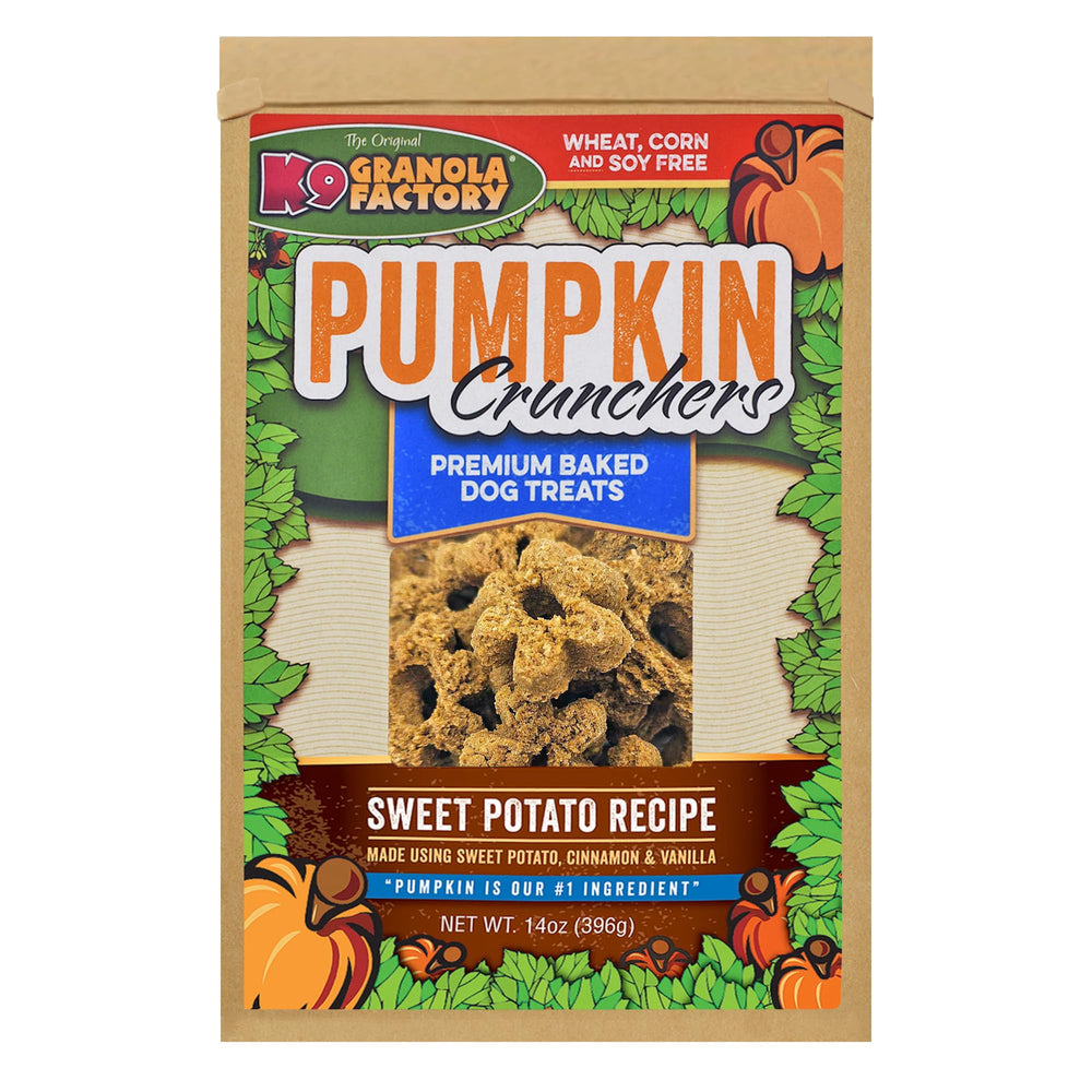 K9 Granola Factory crujientes Calabaza-Batata-Dulce-Zanahoria-Perejil para perros activos y felices