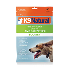 K9 Natural complemento deshidratado de tripa verde de cordero para sabor intenso