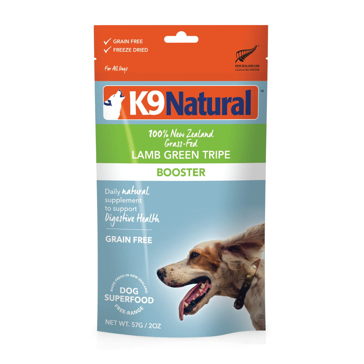 K9 Natural Topper congelado para perros, complemento proteico para comidas secas.