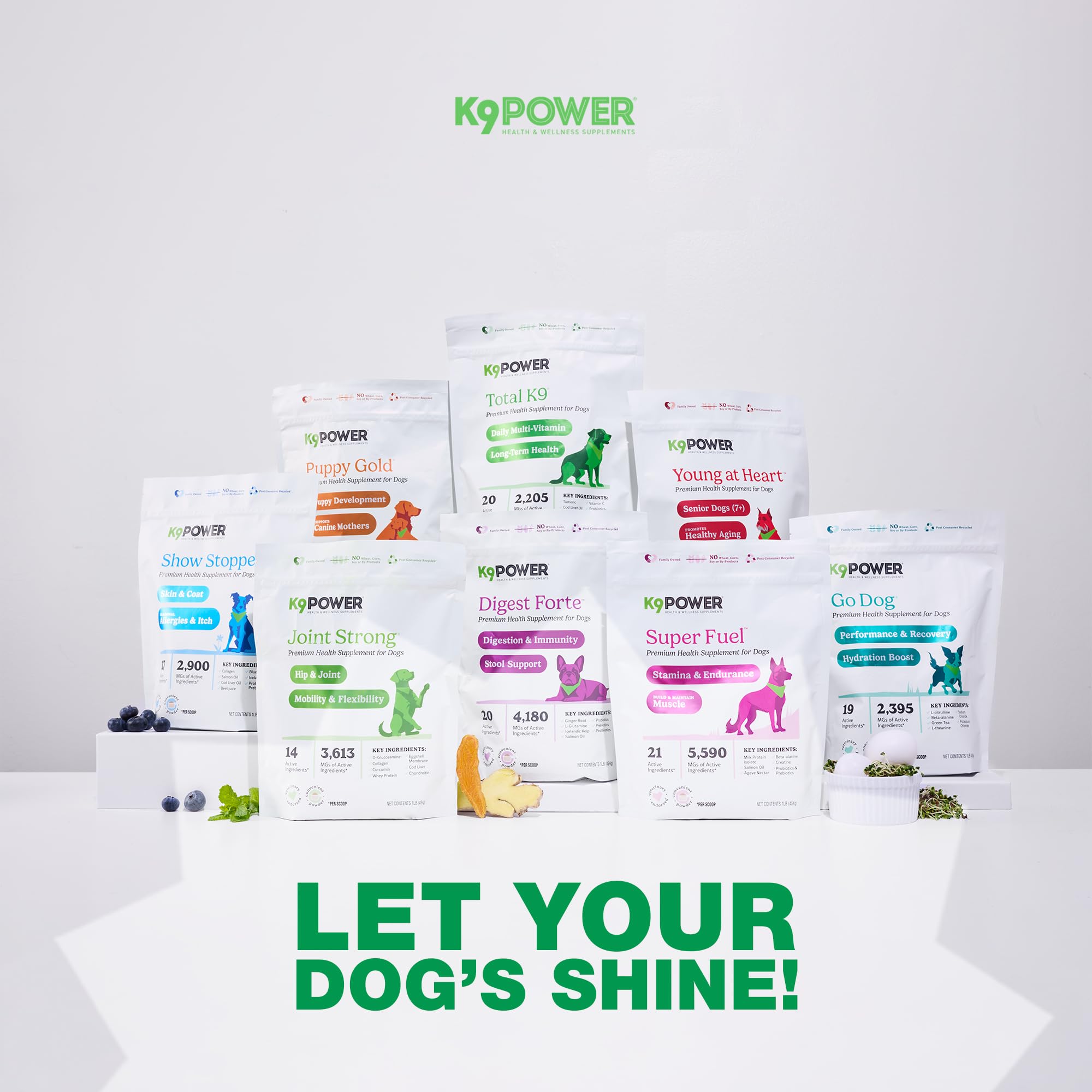 K9 Power Total K9: polvo sabor carne real para una toma agradable.