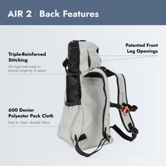 K9 Sport Sack Air 2, tejido cordura resistente, pensado para uso diario y superficies exigentes.