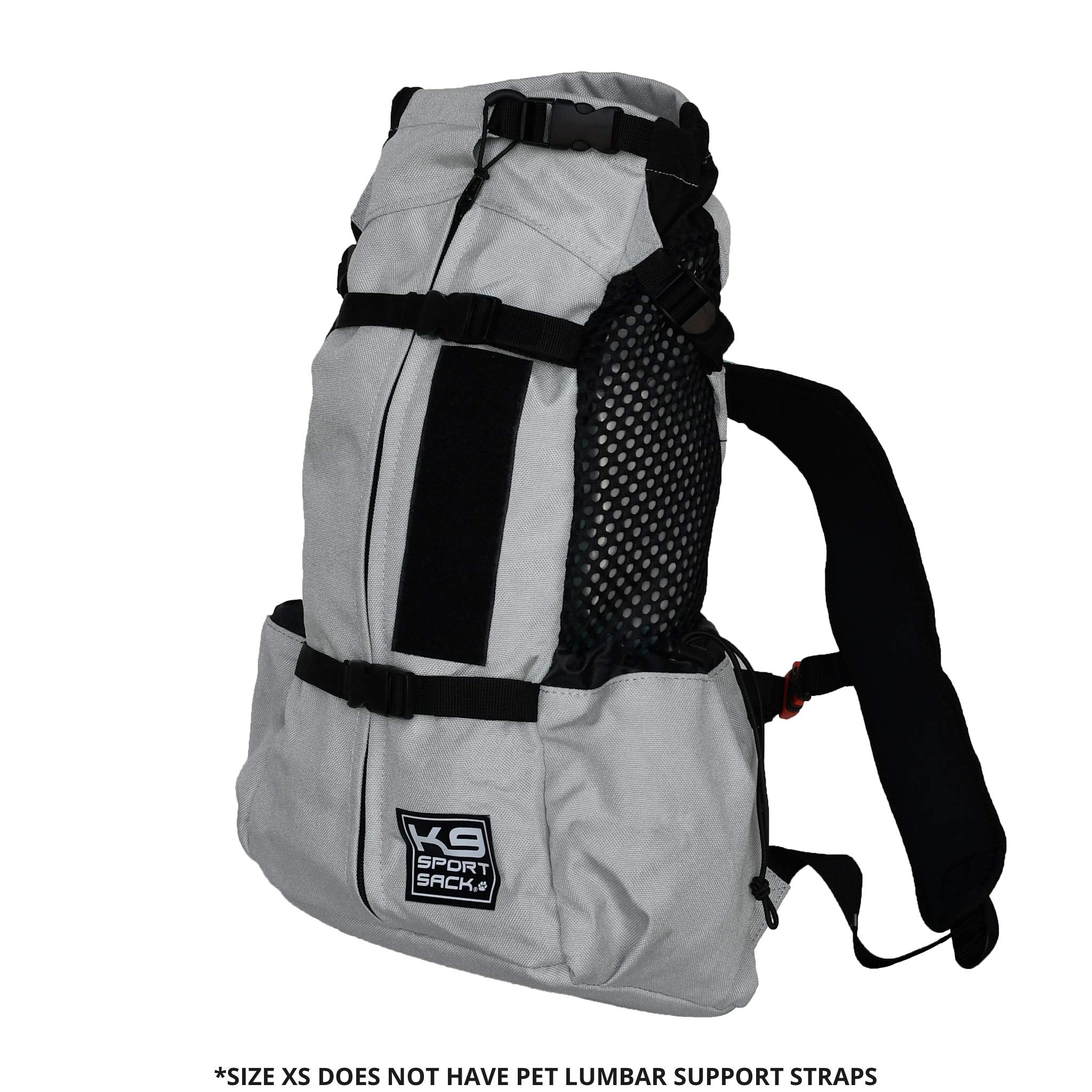 K9 Sport Sack Air 2 con base angular y clips de seguridad para mayor seguridad.