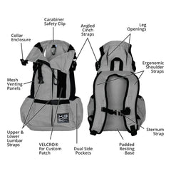 K9 Sport Sack Air 2 muestra malla macro amplia para mayor flujo de aire.
