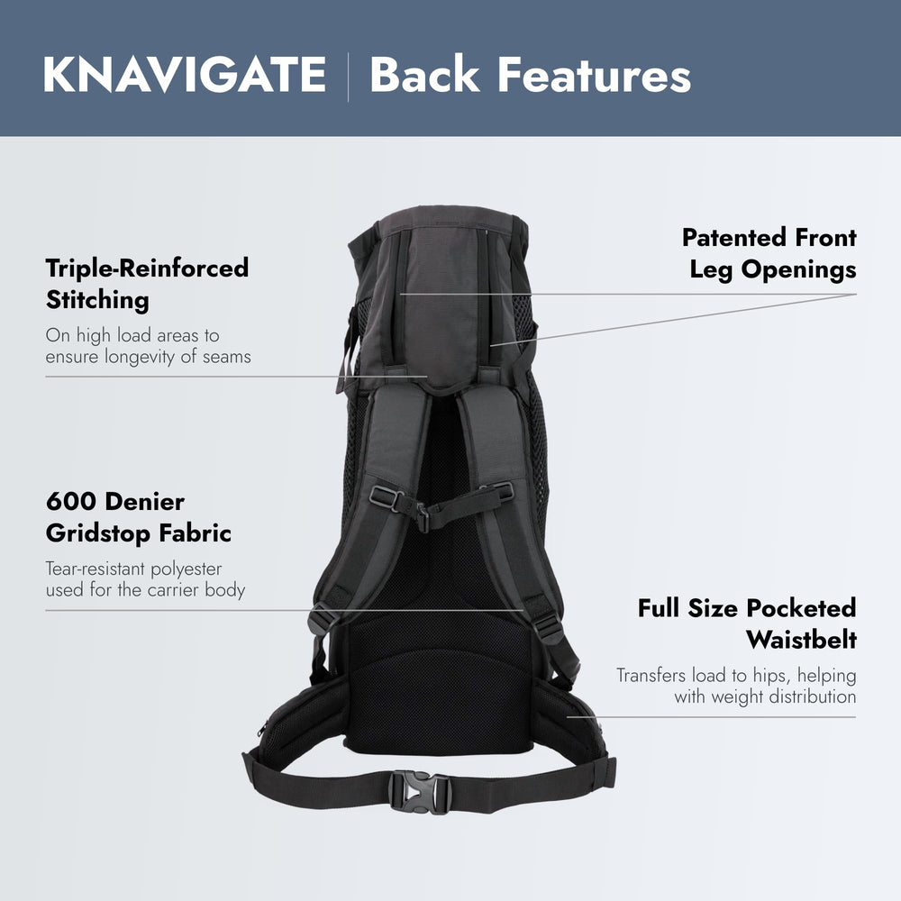 K9 Sport Sack Knavigate, malla de enfriamiento para flujo de aire y confort.