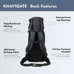 K9 Sport Sack Knavigate de talla extra grande, cinturón de cadera acolchado, mejora la comodidad del usuario.