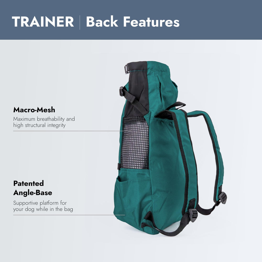 K9 Sport Sack Trainer Pequeno, azul puerto, correa acolchada para soporte suave.