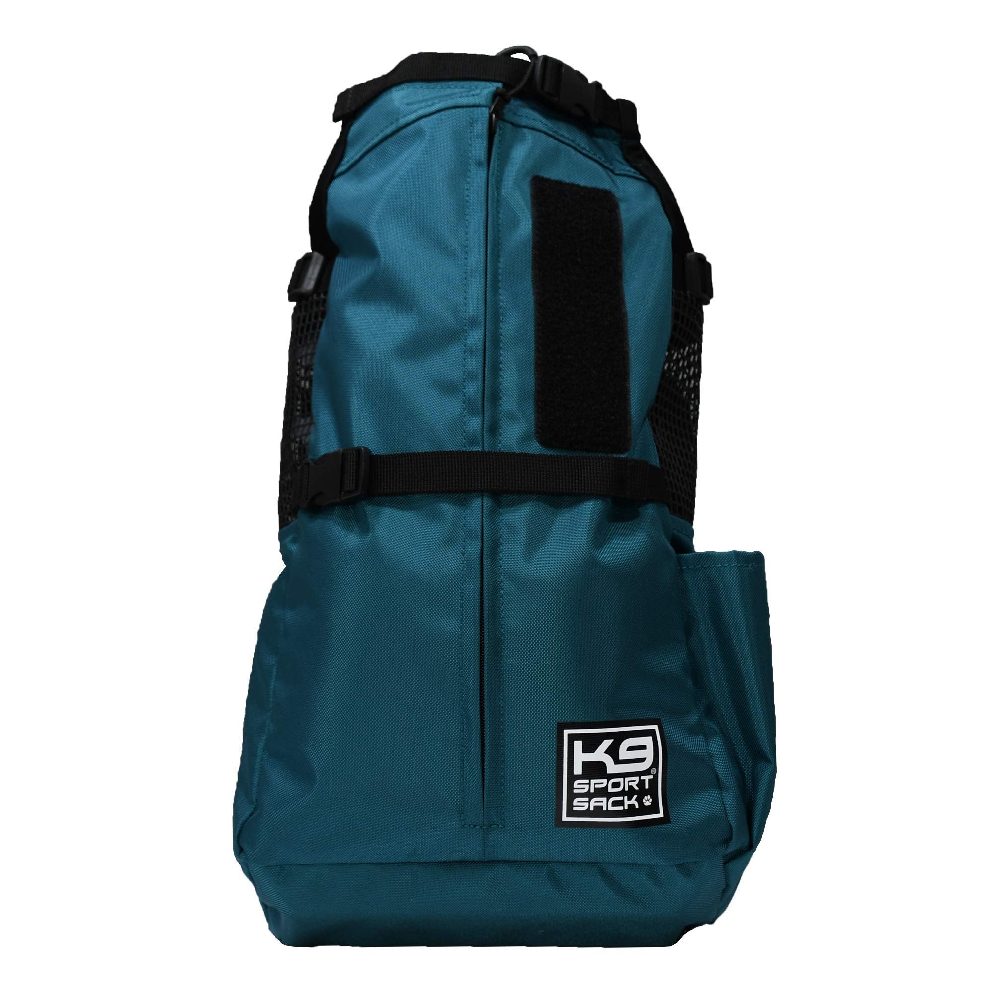 K9 Sport Sack Trainer Pequeno, azul puerto, ventilación lateral para comodidad.