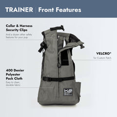K9 Sport Sack Trainer, soporte lumbar, estructura estable para caminatas urbanas.