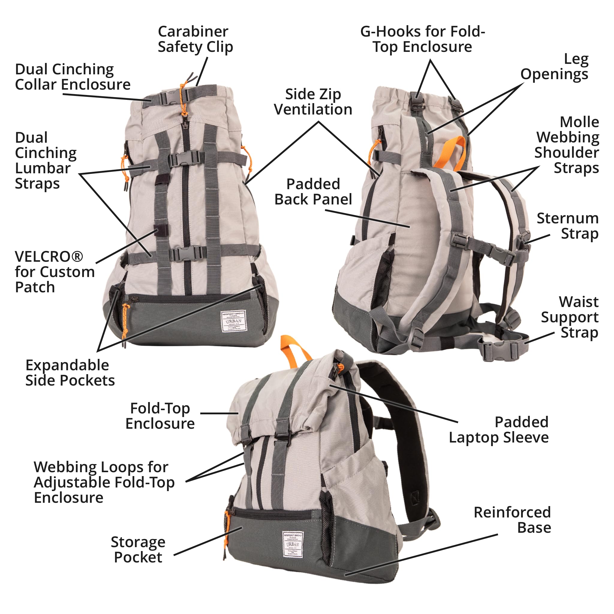 K9 Sport Sack Urban 3: uso urbano para paseos y ciudades.