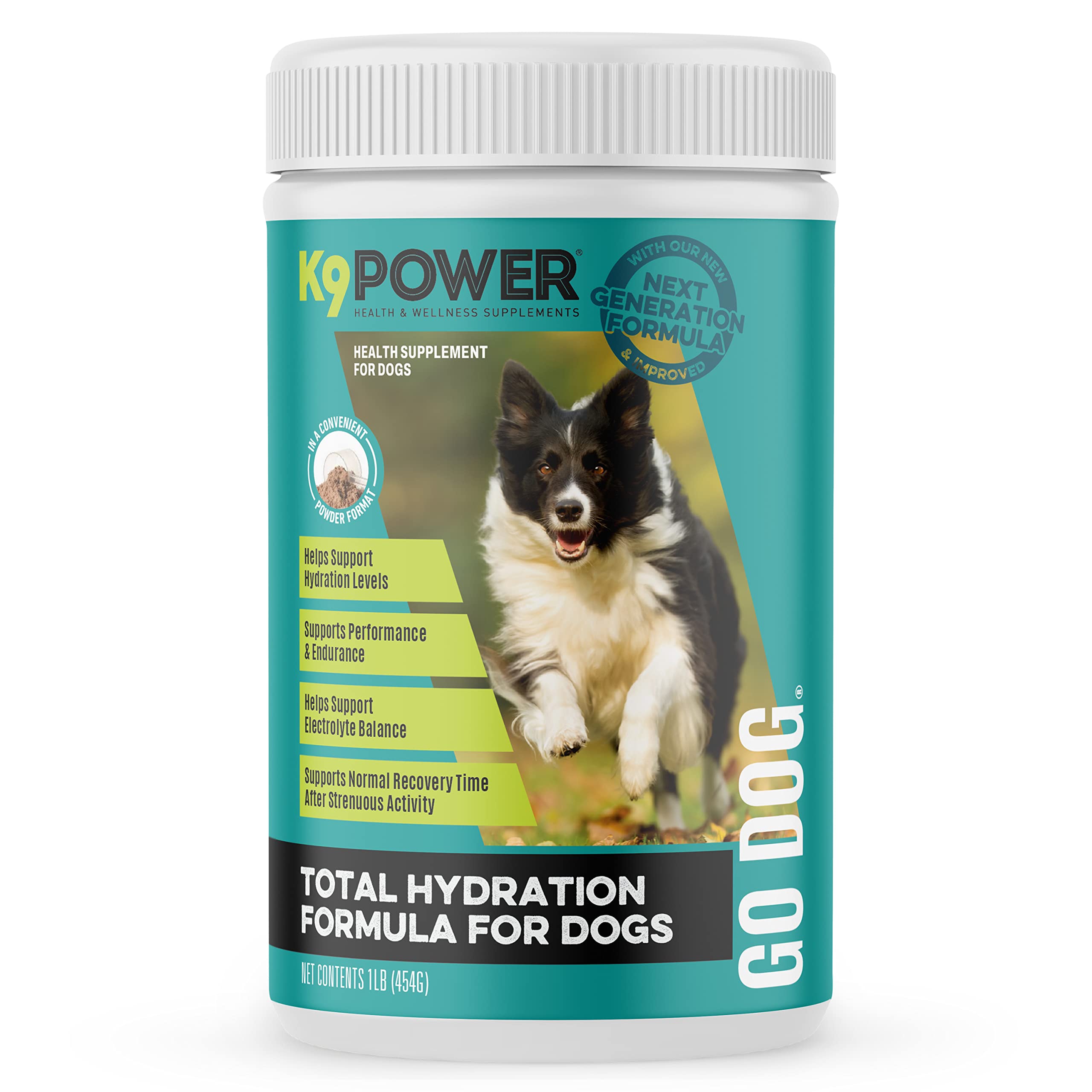 K9 Power Go Dog, botella hidratación para perro facilita la hidratación durante entrenamientos.