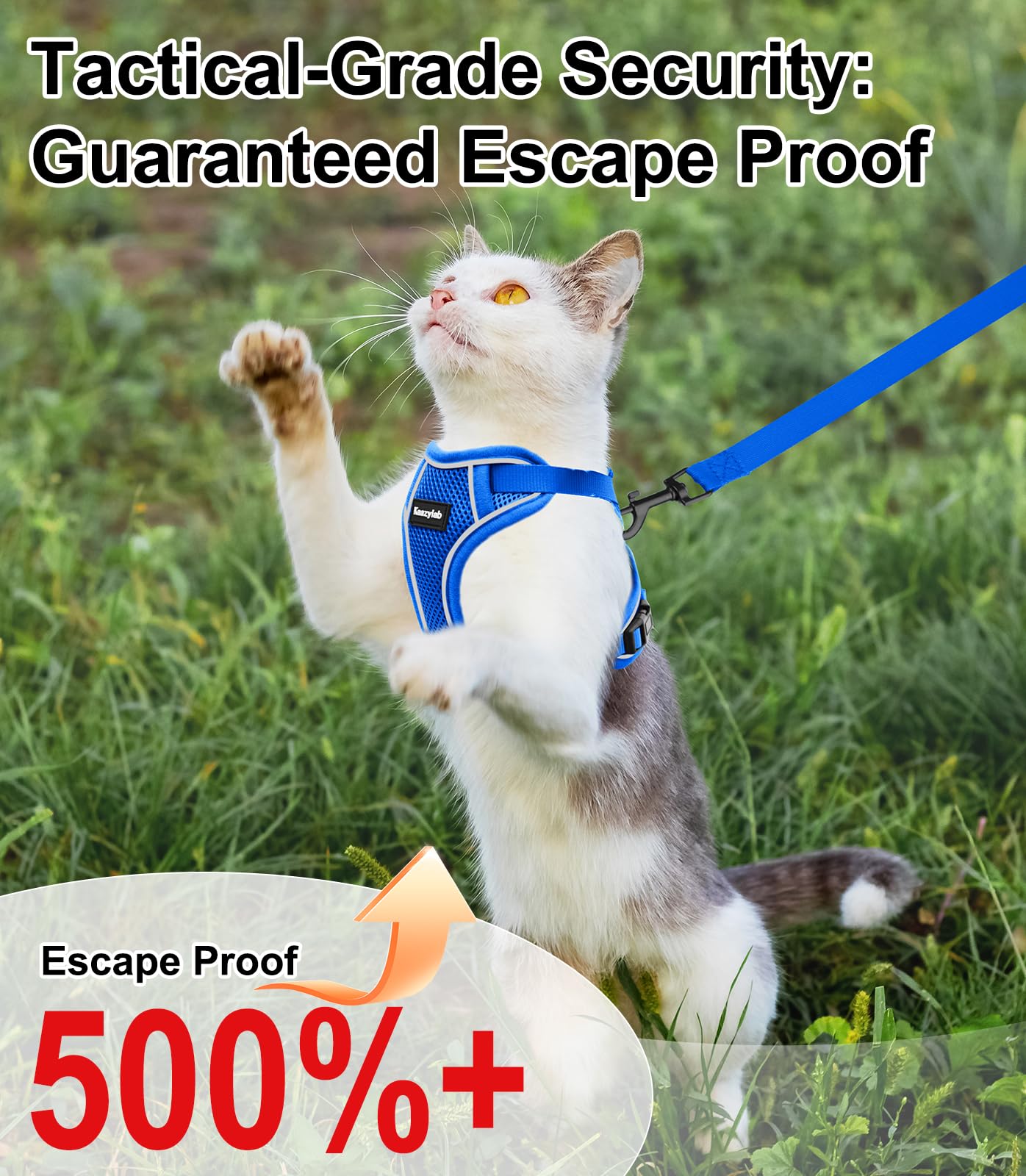 Kaazylab arnés gato ajustable tela transpirable para comodidad durante caminatas