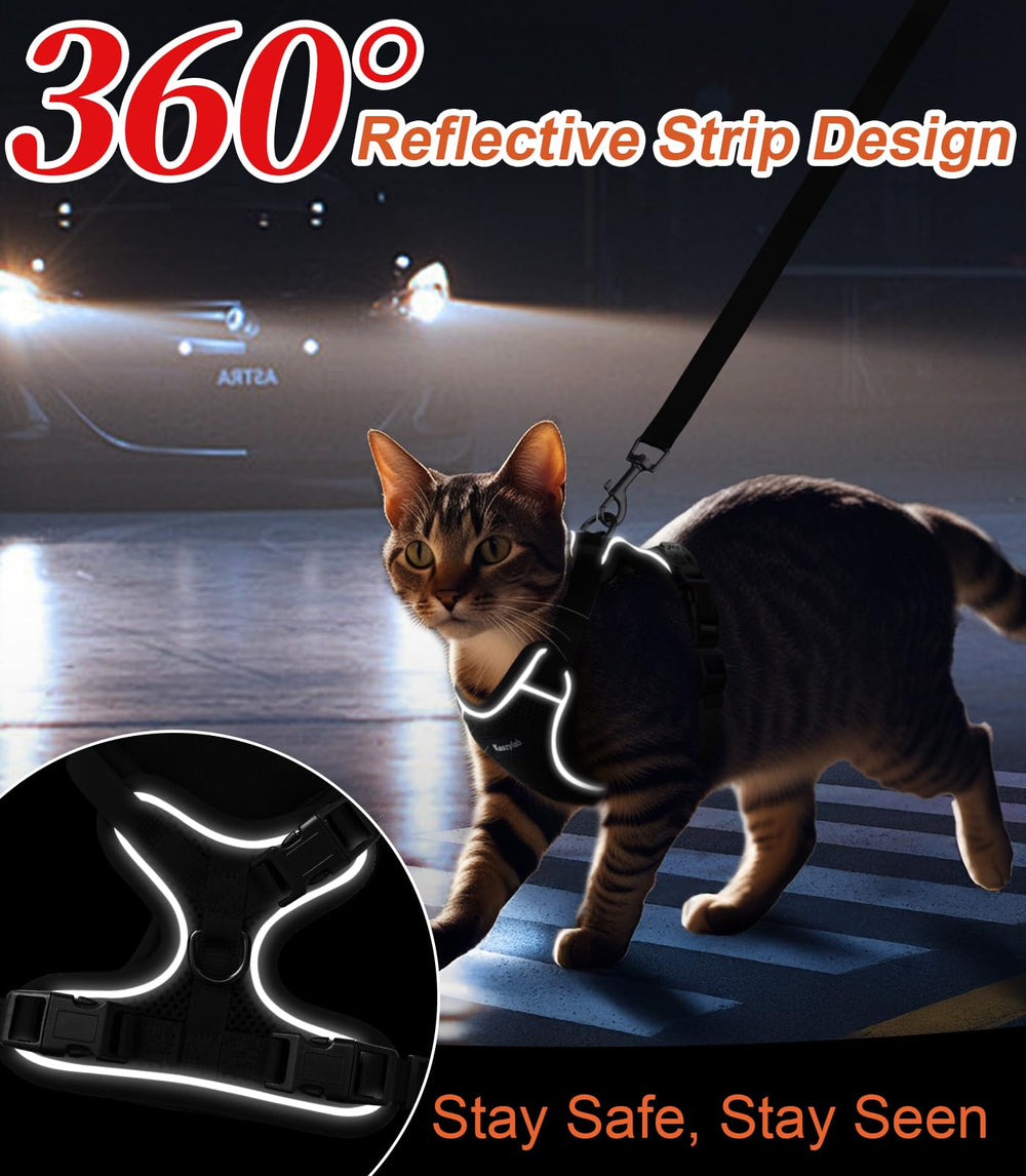 Kaazylab correa gato reflectores para visibilidad nocturna