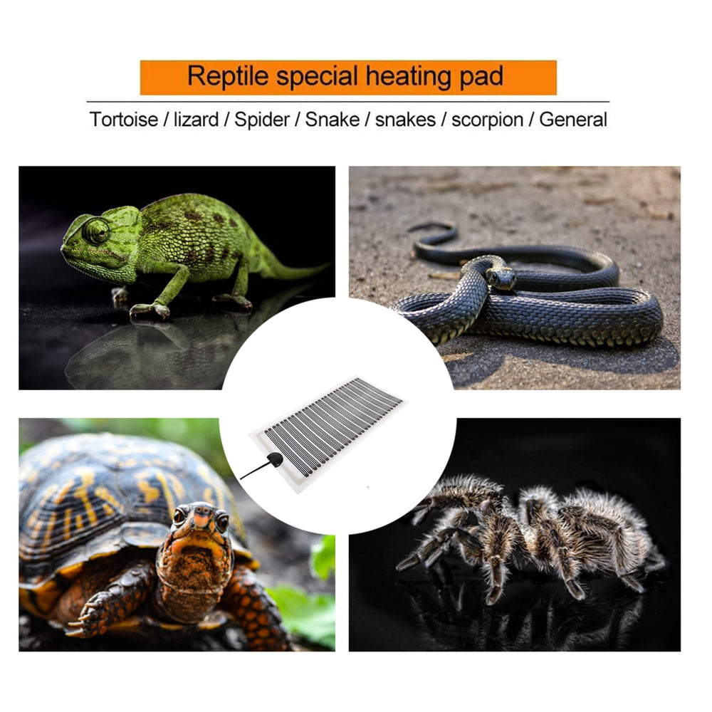 Kabasi Reptile Heat Pad, uso en terrario seguro para tortugas y serpientes.