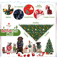 Kacctyen bandana navideña para perros, colección variada para fiestas y fotos.