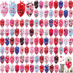 Bandana de Kacctyen para perro con corazones, festiva y atractiva