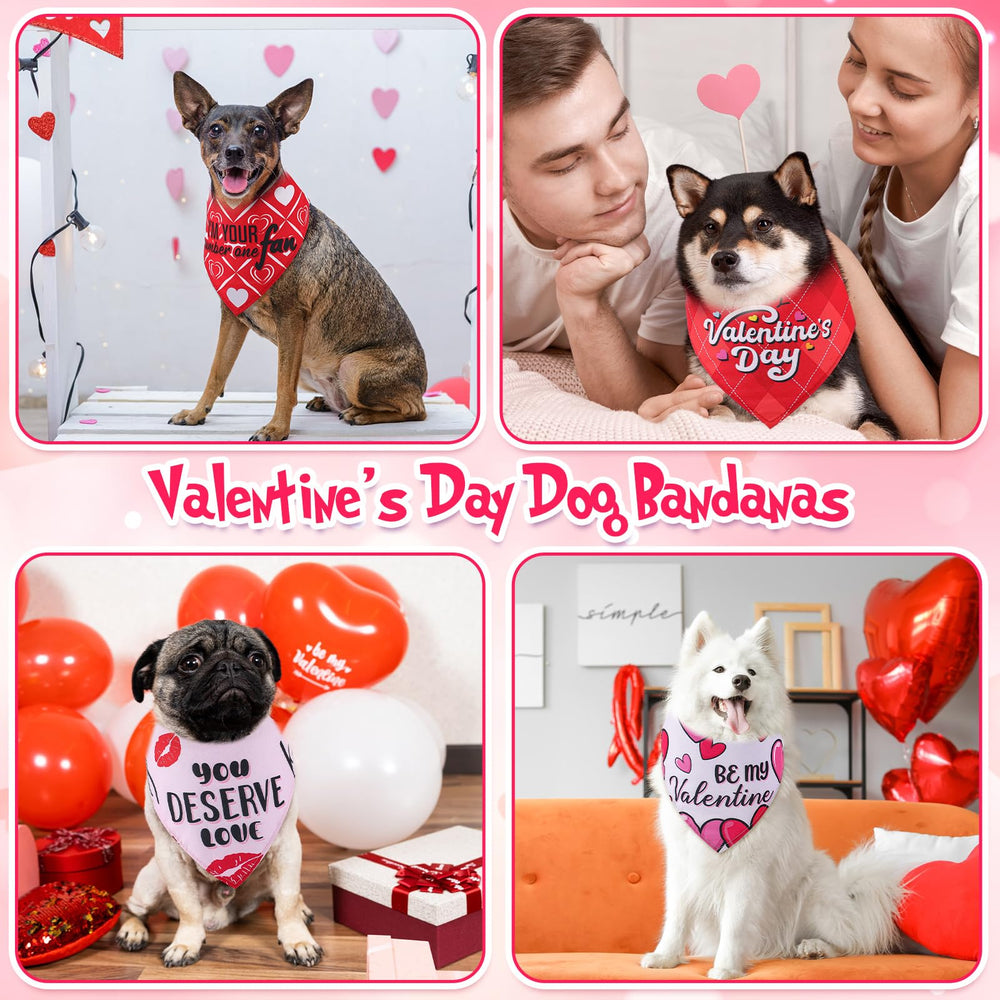 Bandanas de diseño amoroso de Kacctyen con mensajes para perros