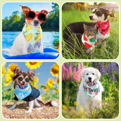 Kacctyen bandanas para perro con diseños hawaianos veraniegos para sesiones de fotos