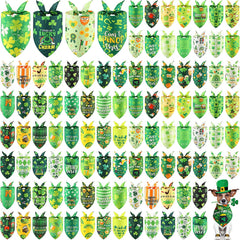 Kacctyen bandana para perro con temática de San Patricio multicolor, ideal para fiestas.