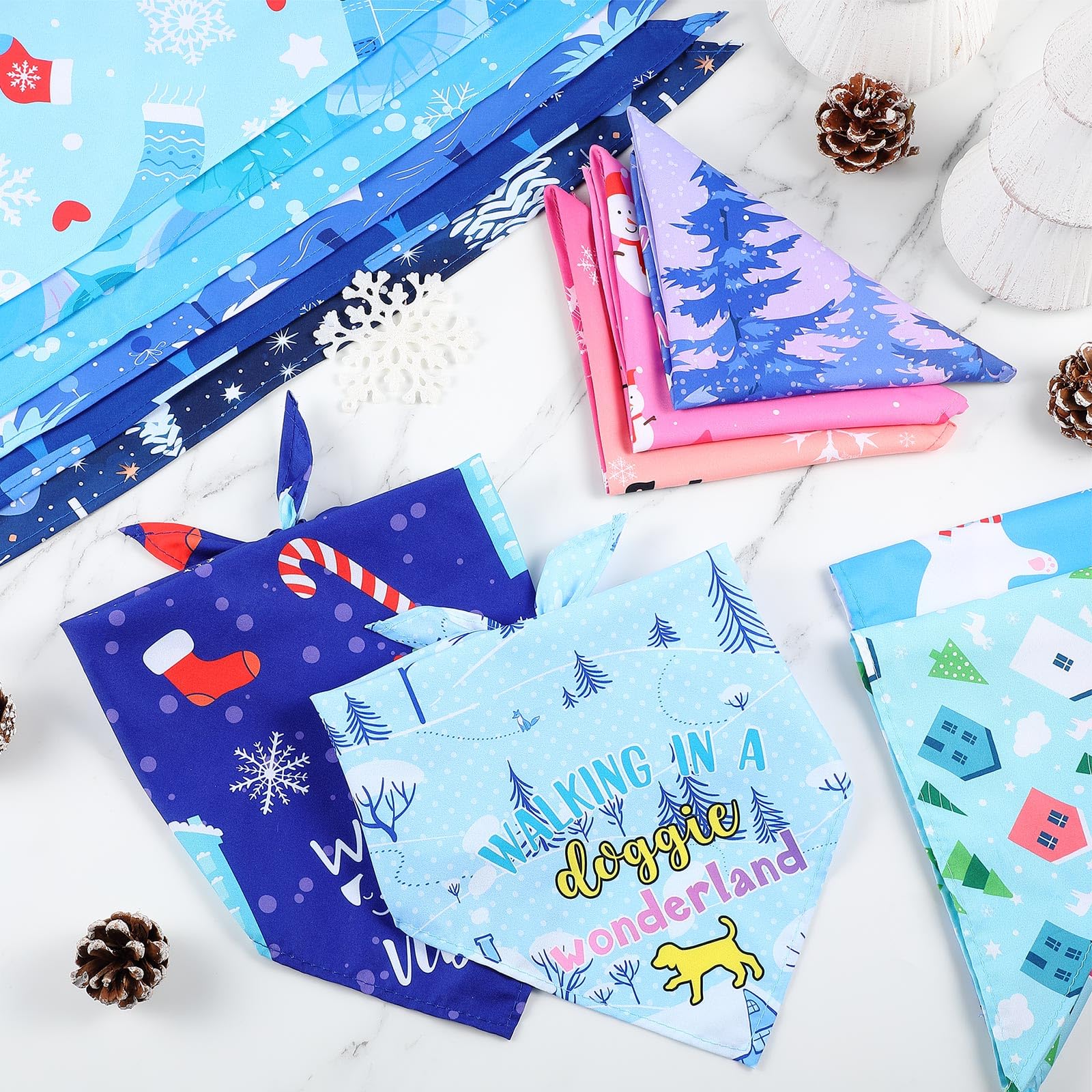 Kacctyen bandanas multifuncion para perro, ideal como pañuelo invernal.