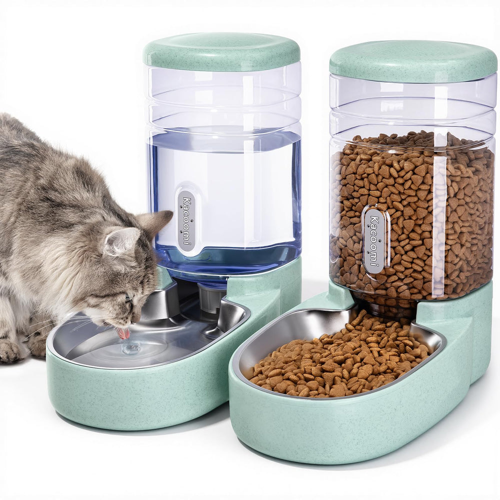 Kacoomi bebederos automáticos con tazón inoxidable para alimentación estable.