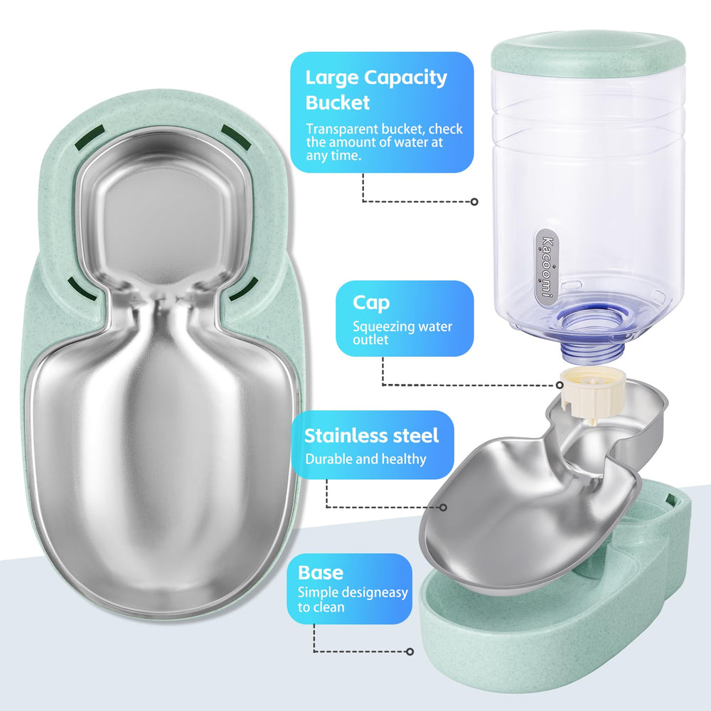 Kacoomi dispensador de agua automático con válvula espiral para evitar fugas.