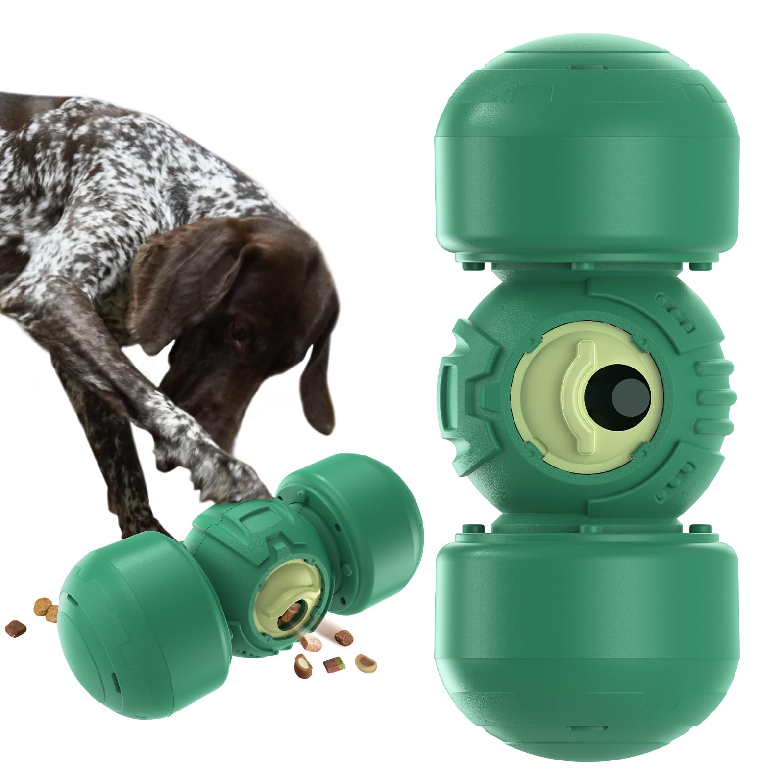 KADTC extragrande juguete dispensador rodante para perros grandes con juego activo