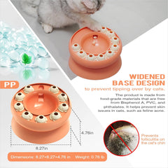 KADTC tazón de alimento lento para gatos, fomenta comer despacio por porción.