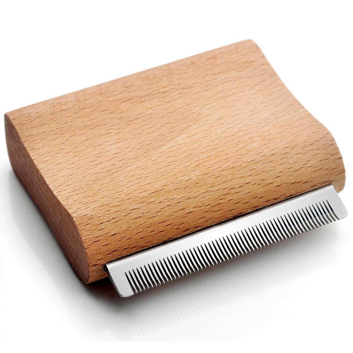 KAIFONG cepillo deslanado para gatos con mango de madera, reduce pelo suelto
