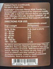 KALA HEALTH PeakTails MSM, polvo, se mezcla fácilmente con la comida para uso diario.