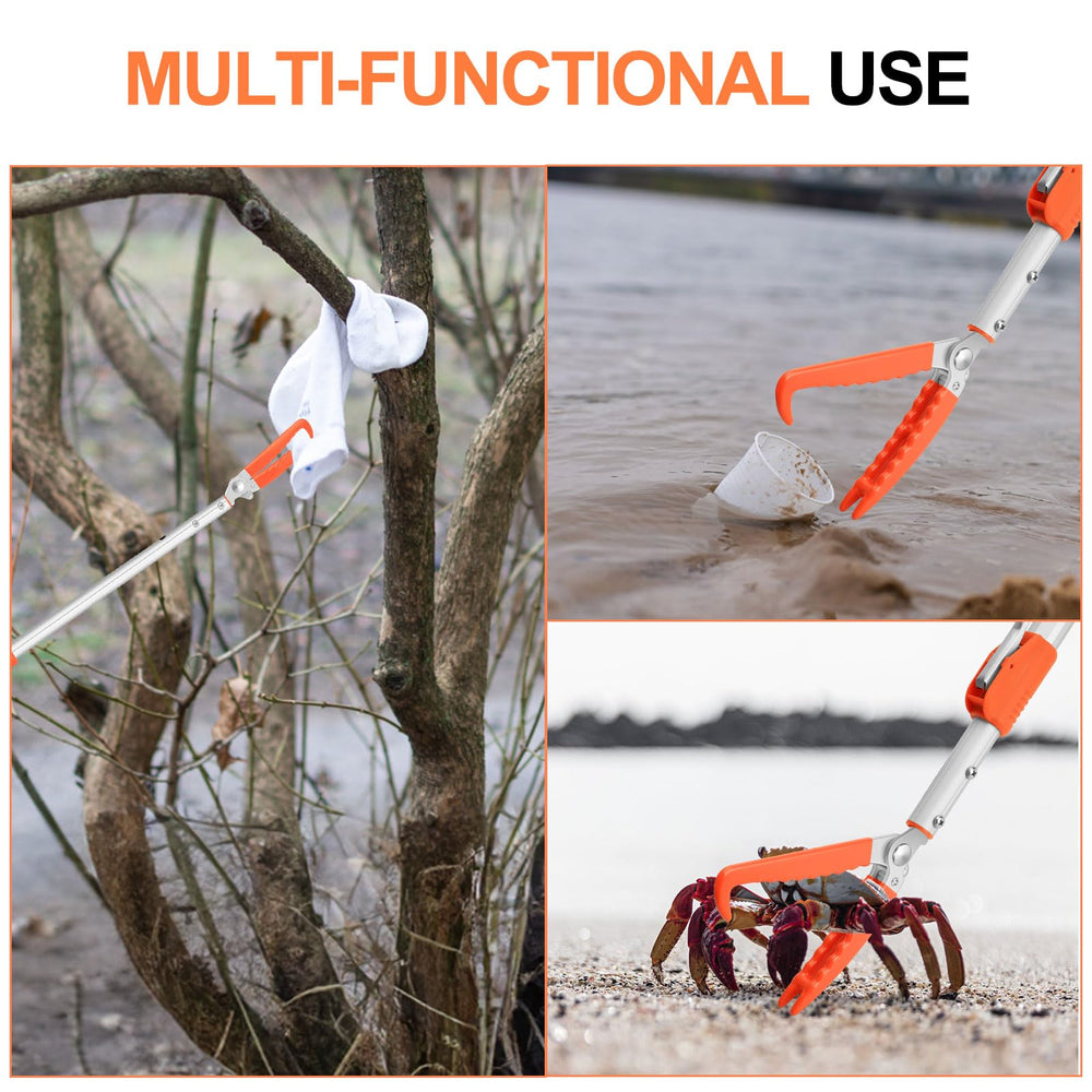 Kalkal herramienta multiuso para camping o pesca, útil para trasladar serpientes con precisión.