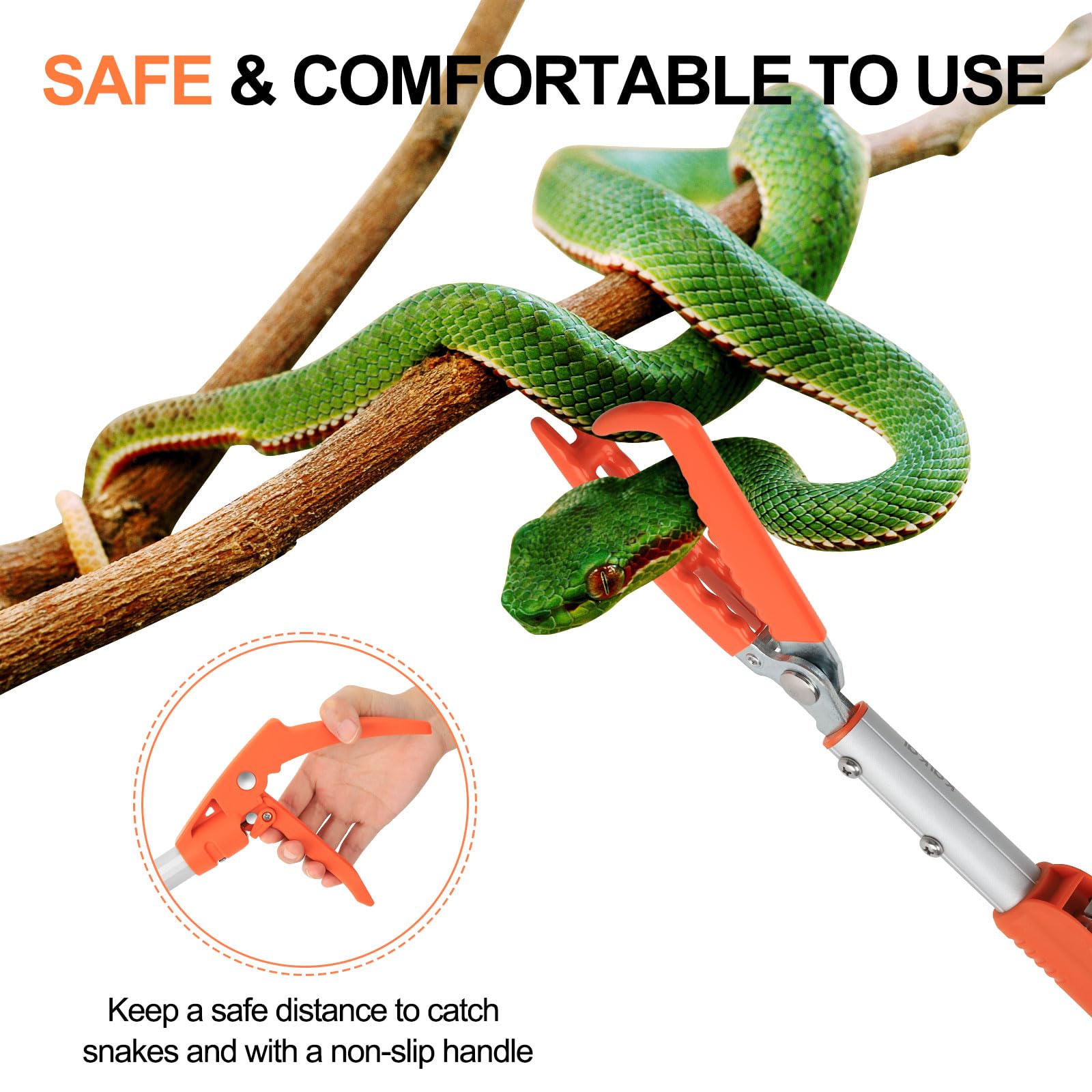 Kalkal herramienta versátil para campo, manejo de serpientes y reptiles pequeños con seguridad.