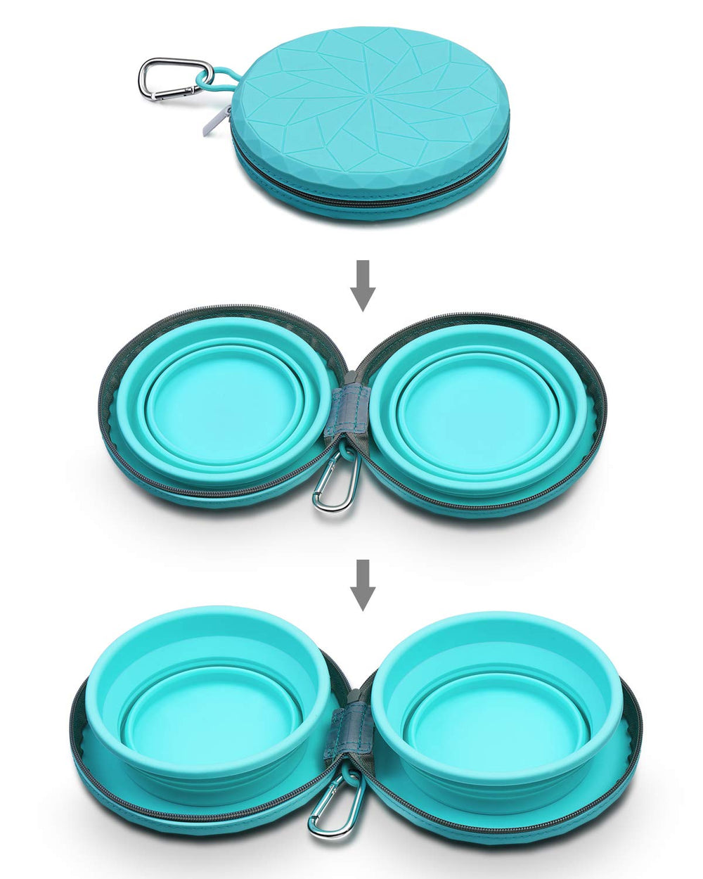 KALLAK funda silicona con cremallera para transporte ordenado.