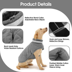 KAMA BRIDAL abrigo invierno para perro - dorso visible, protege contra viento y frío