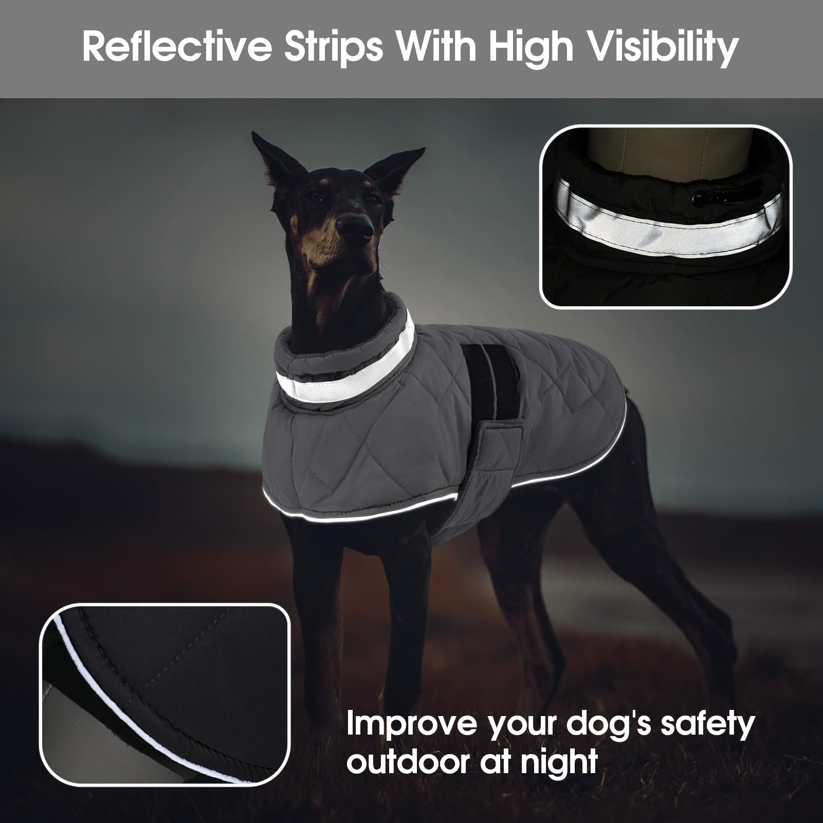 KAMA BRIDAL abrigo invierno para perro - forro polar, suavidad y calor interior