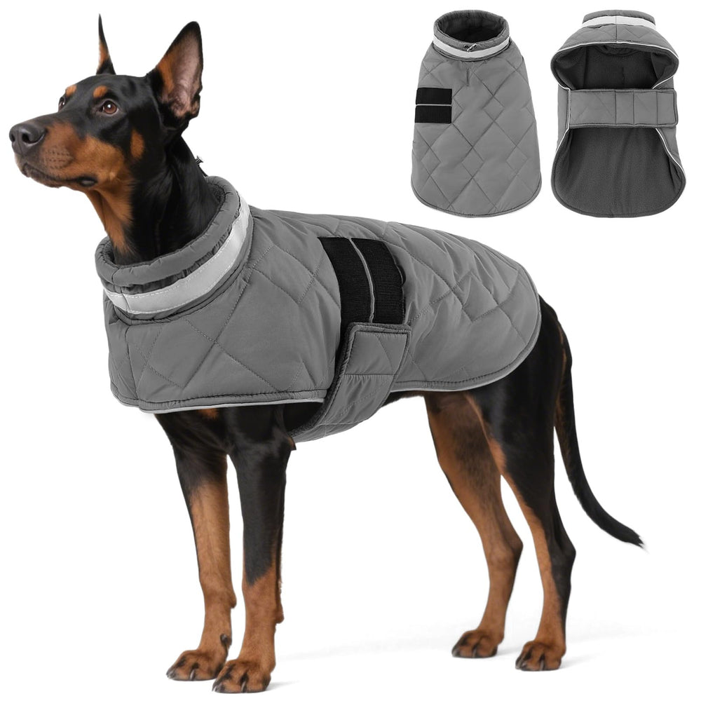 KAMA BRIDAL abrigo invierno para perro - frente visible, mantiene al perro cálido durante paseos