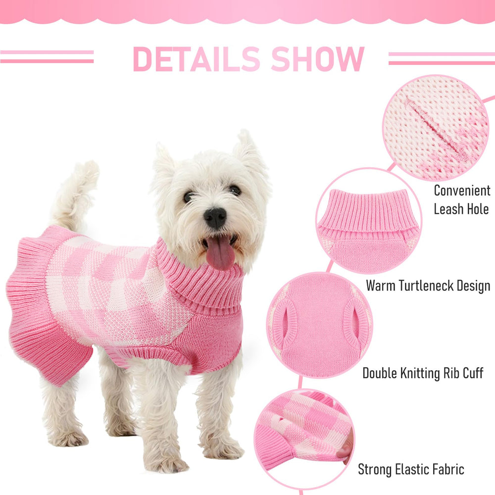 Kama Bridal suéter-perro apertura-correa trasera para salidas rápidas