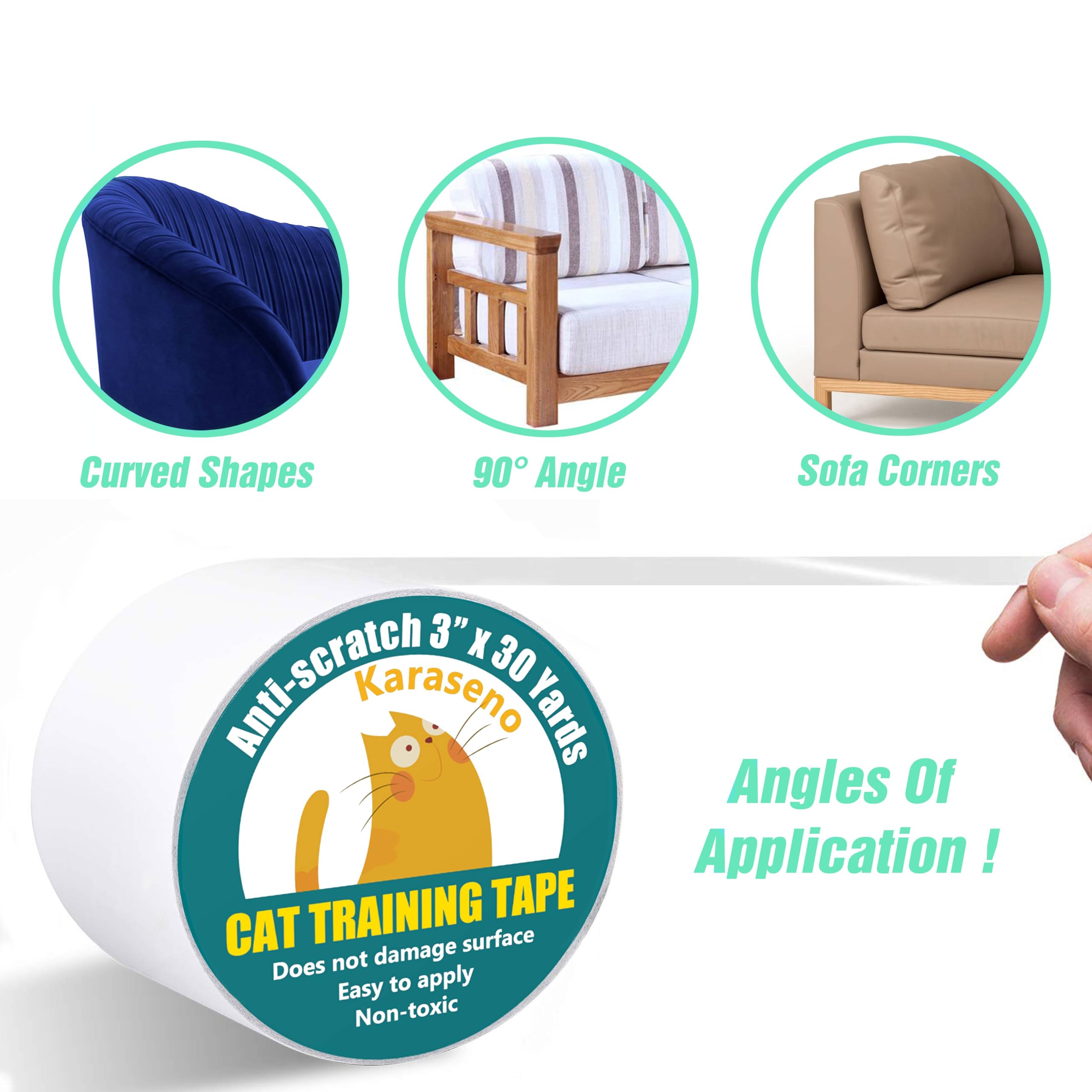 Karaseno cinta antigarras para puertas y dormitorios, protección duradera