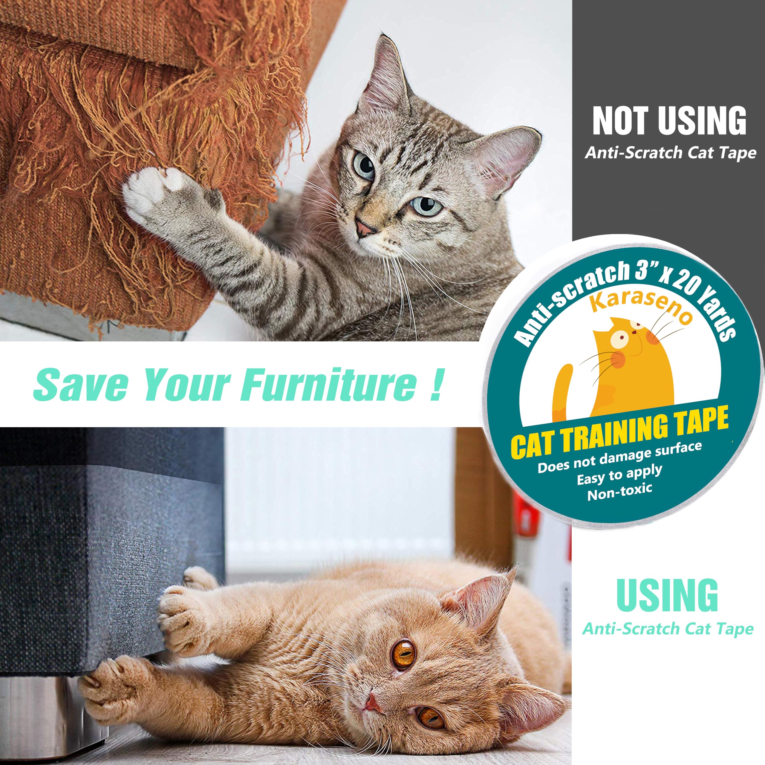 Karaseno cinta para puertas y bordes, protege múltiples áreas del hogar.