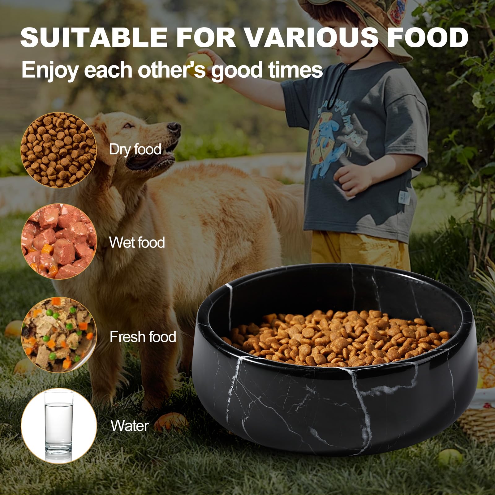 Karibiber tazón para perro capacidad 4,5 tazas: ideal para comida y agua.