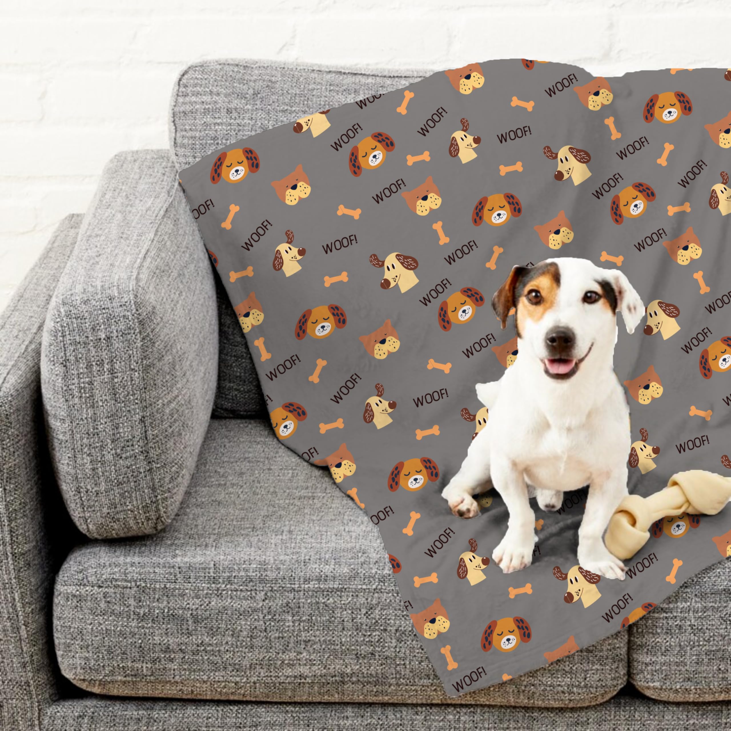 Karisma Decor Manta gris, regalo ideal para dueños de perros.