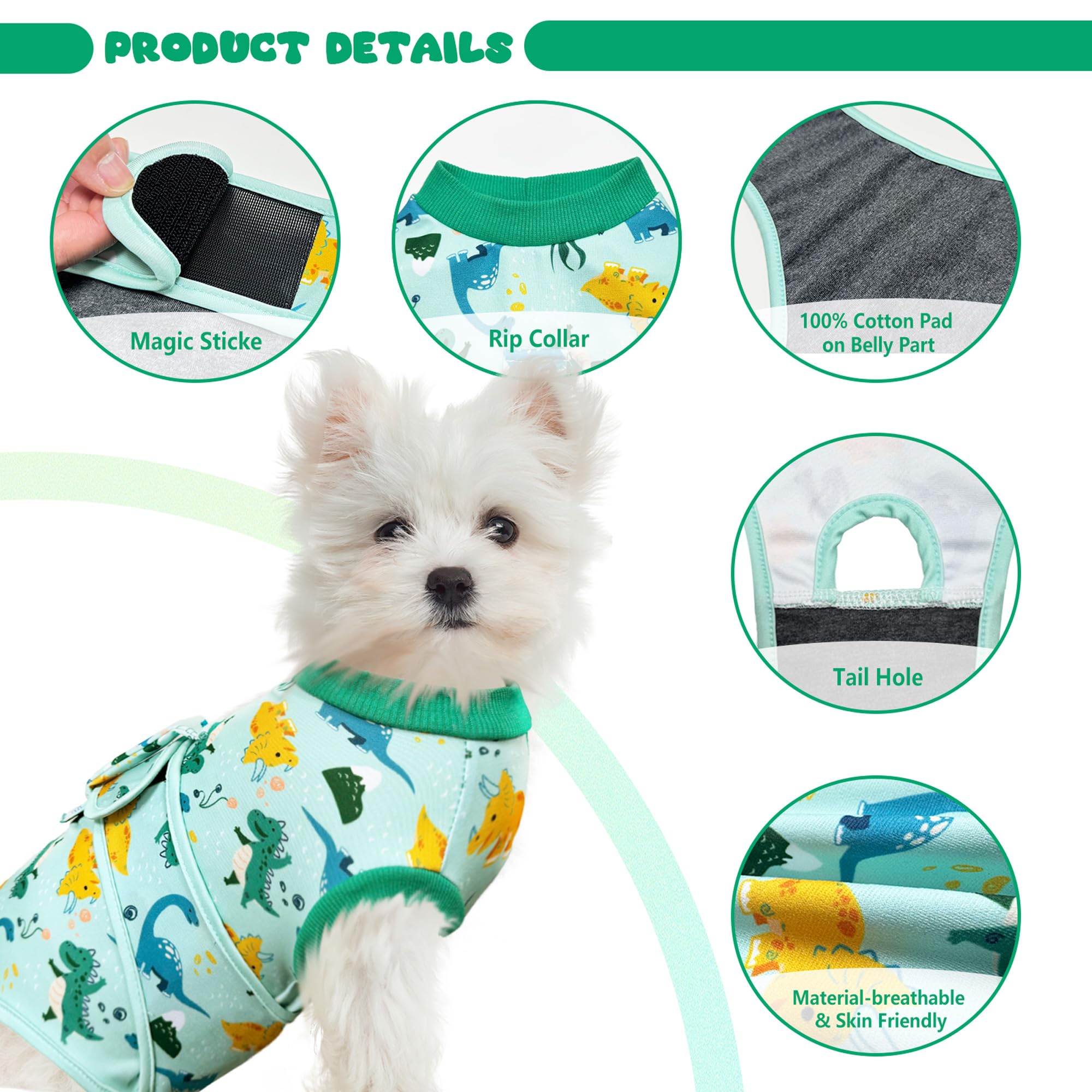 KAROKU: cierre de velcro, fácil de colocar para la mascota.
