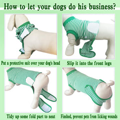 KAROKU Traje de recuperación para perros, espalda, diseño cómodo para movilidad