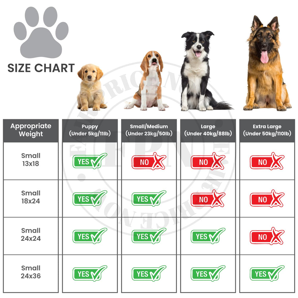 Kashmir FPN pads de carbón activado, absorción rápida para mascotas.