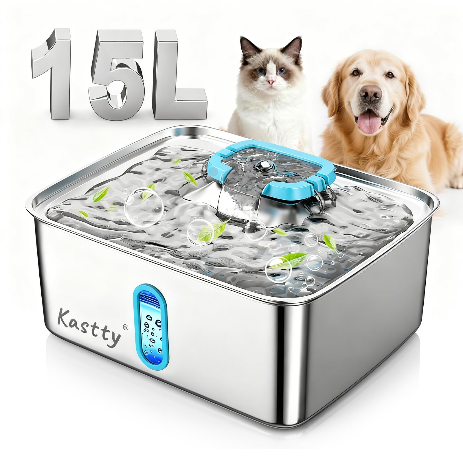 Bebedero automático Kastty para perros grandes con gran capacidad.