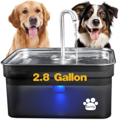 Bebedero Kastty, gran capacidad para perros grandes y gatos, con agua fresca.