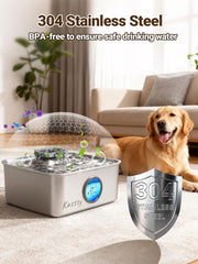 Kastty bebedero para perros 15L, vista lateral derecha